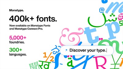 Canva x Monotype 字體庫視覺