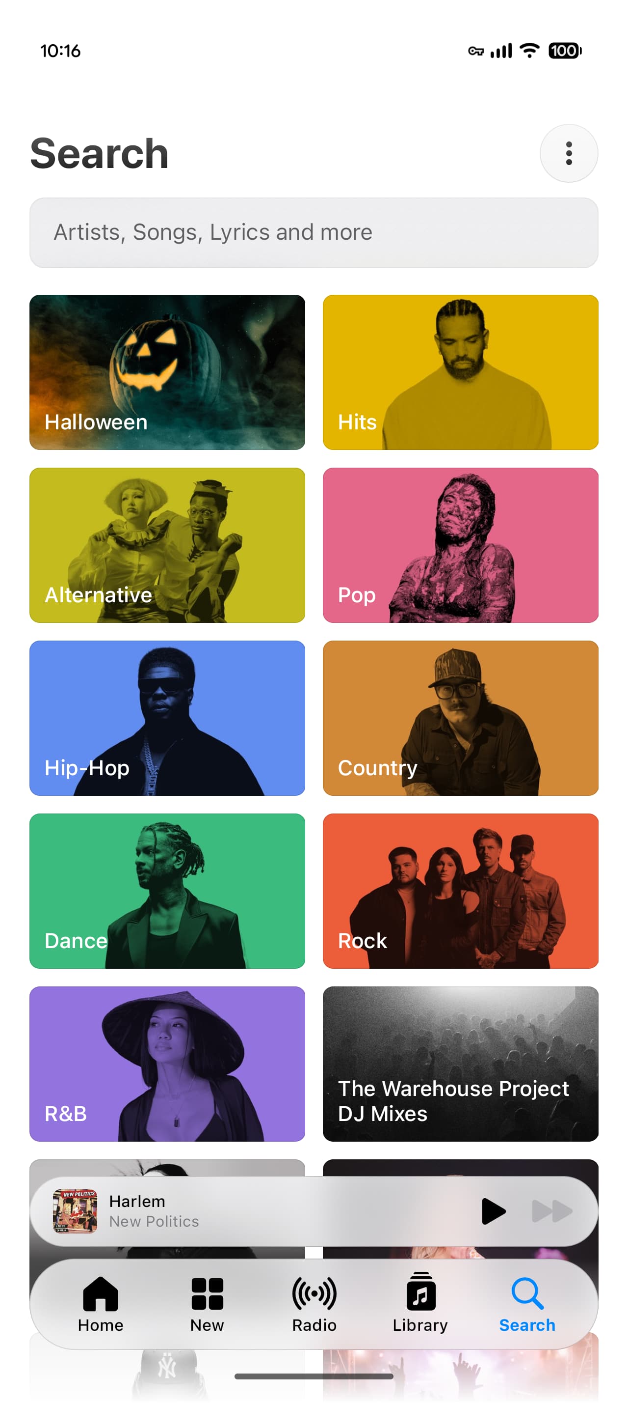 Apple Music 7.0 Android 搜尋頁與懸浮底欄
