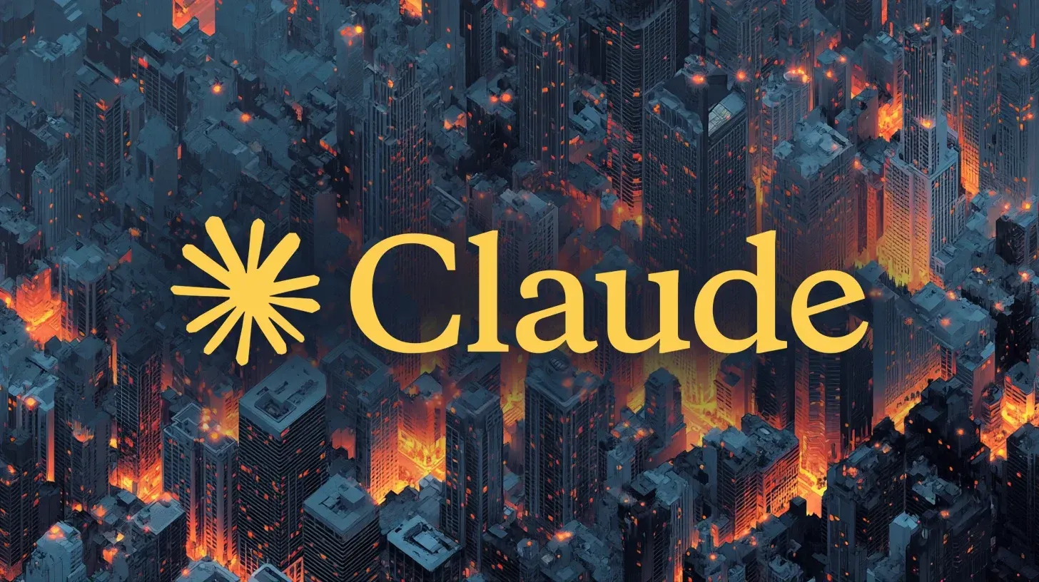 Anthropic Claude 城市插圖封面