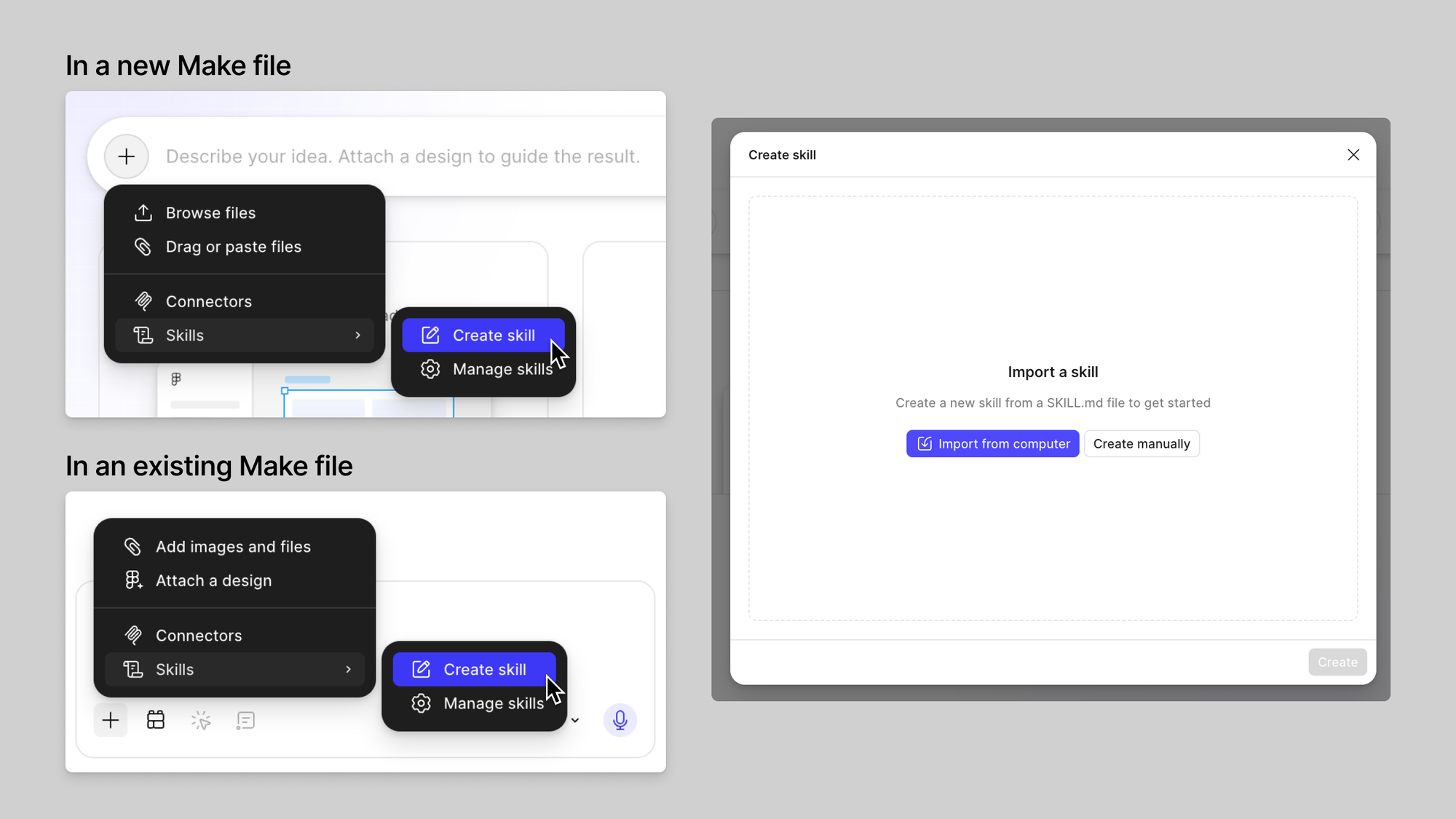 Custom skills in Make | Figma 官方 release notes 封面