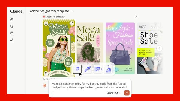 Adobe for creativity: a new way to create with Adobe, now in Claude | Adobe Blog 官方文章封面