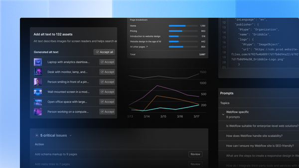 Webflow AEO 對 Enterprise 正式 GA