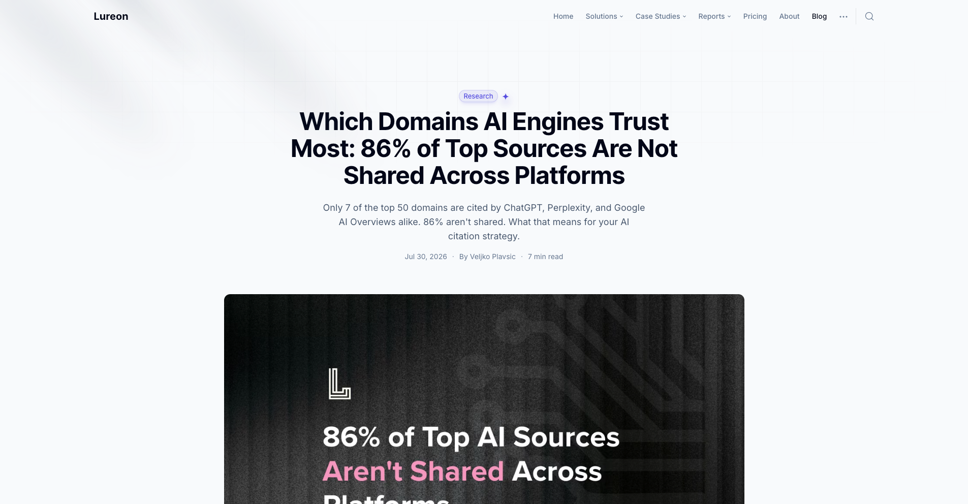 Which Domains AI Engines Trust Most: 86% of Top Sources Are Not Shared Across Platforms