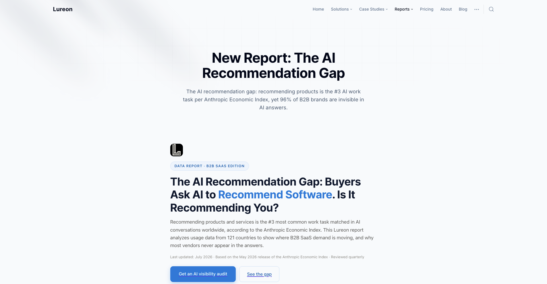 New Report: The AI Recommendation Gap