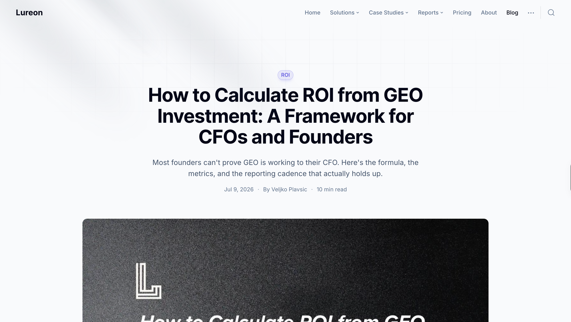 How to Calculate ROI from GEO Investment: A Framework for CFOs and Founders