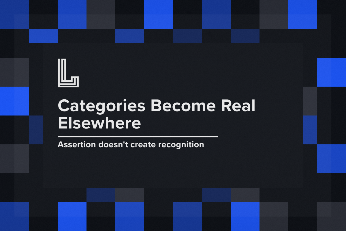 How a New Category Becomes Real to an AI Model
