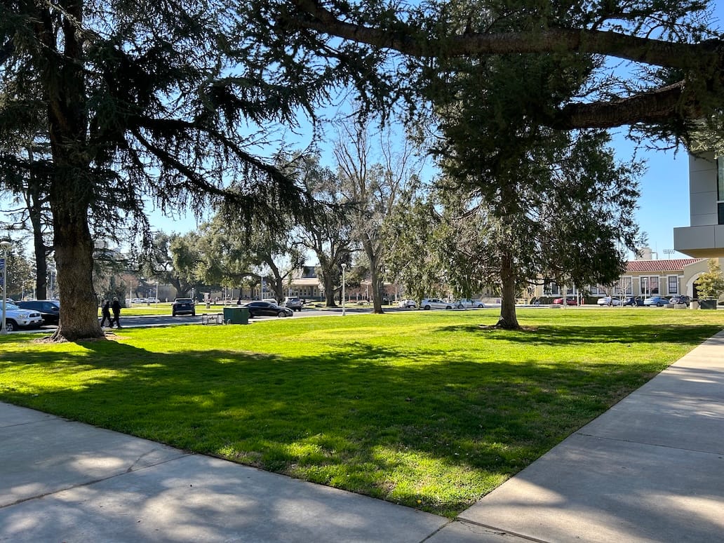 Exterior view of Modesto Junior College East Campus buildings