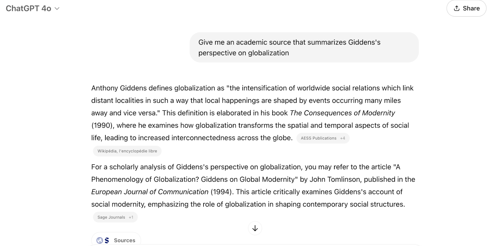 GPTZero detecting hallucinated citations in an AI-generated academic text