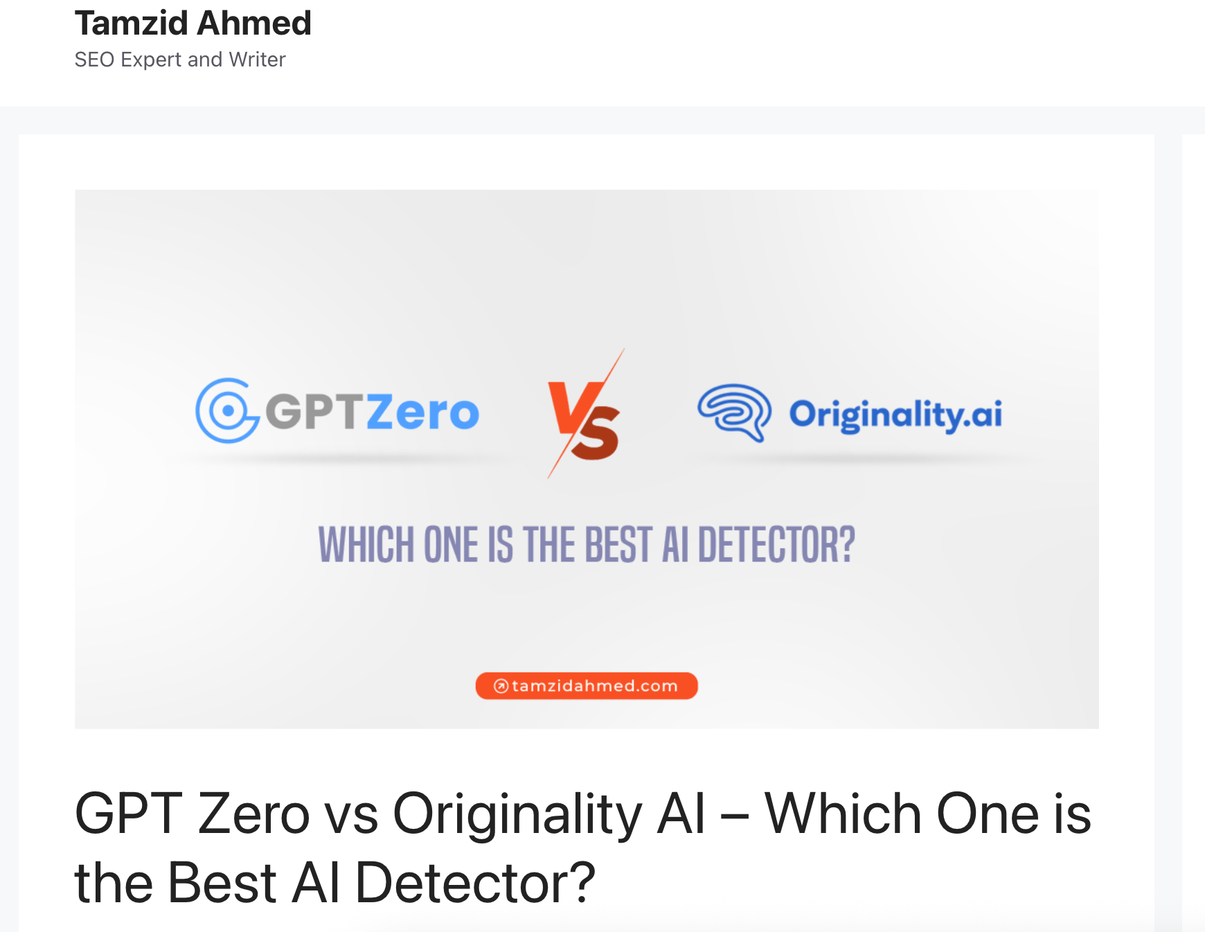 Researcher testing AI detection accuracy on GPTZero platform