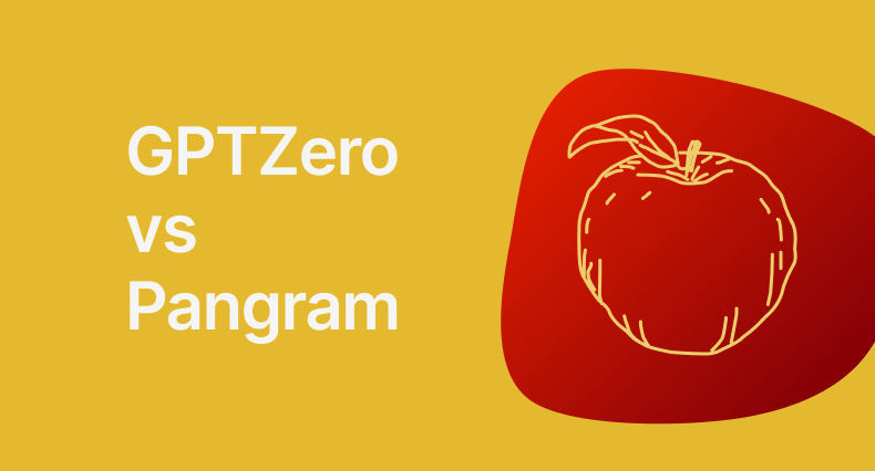 GPTZero vs Pangram AI detector comparison graphic