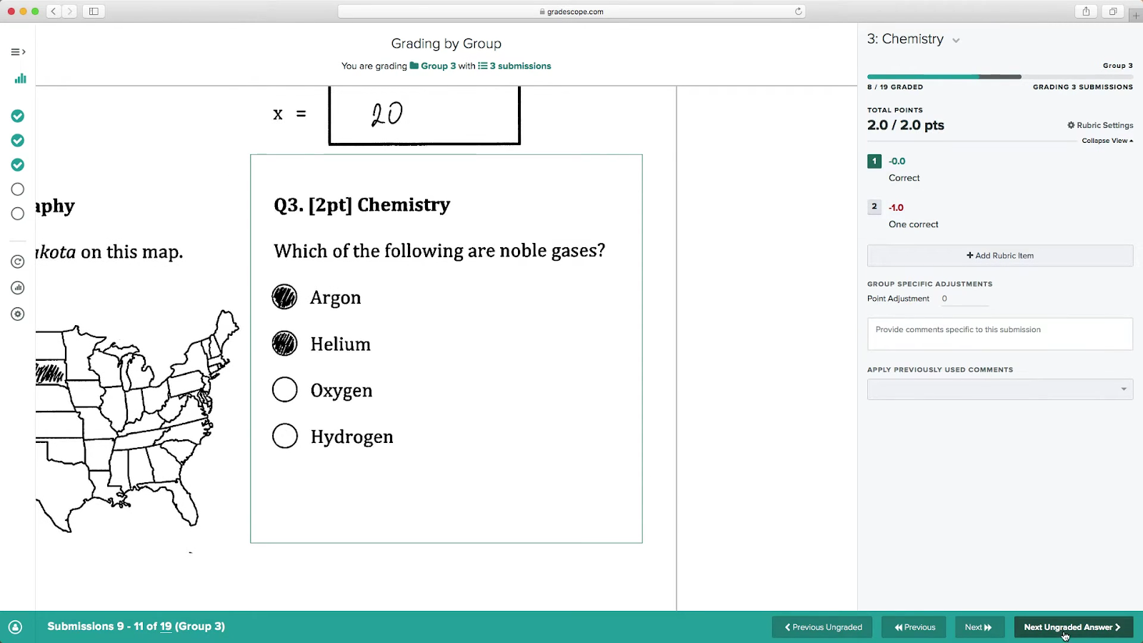 Gradescope AI grader.