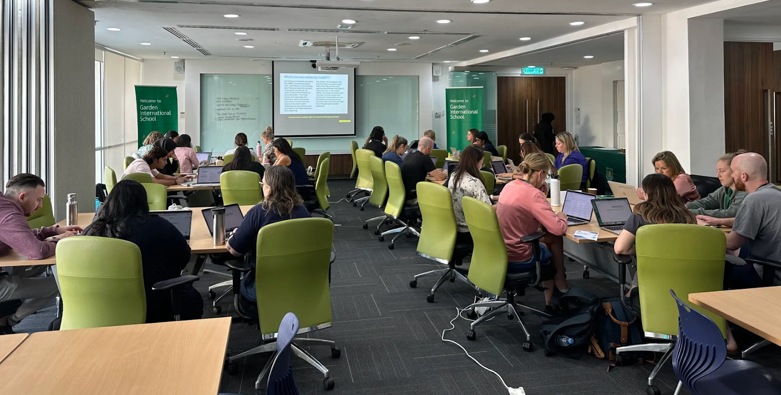 Members of our Teacher Ambassador program learning how to tackle AI in the classroom.&nbsp;