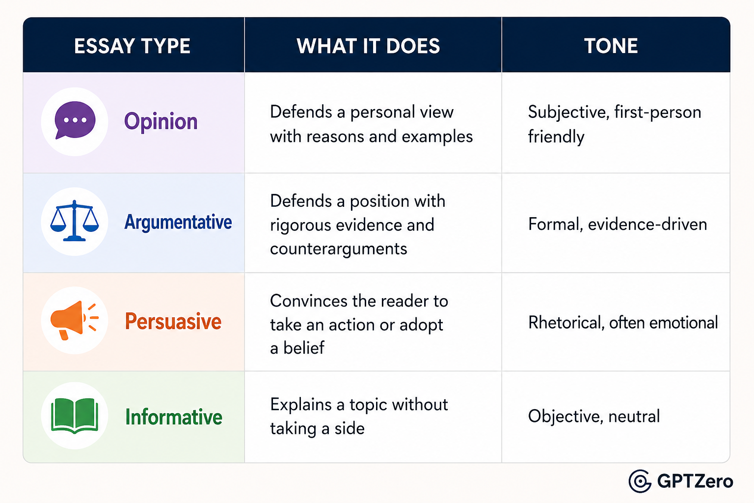 Infographic showing essay writing dos and don’ts, comparing effective writing practices