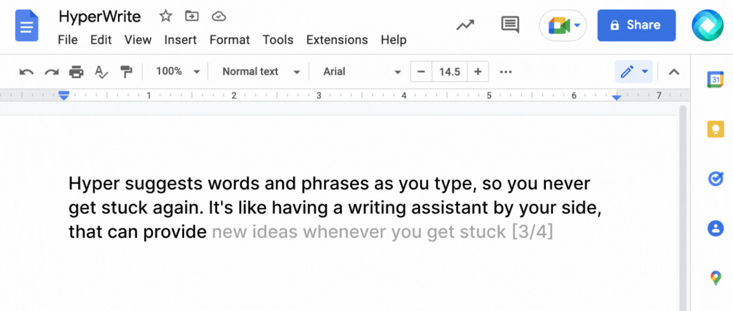 HyperWriteAI’s Chrome extension that doesn’t exist anymore.