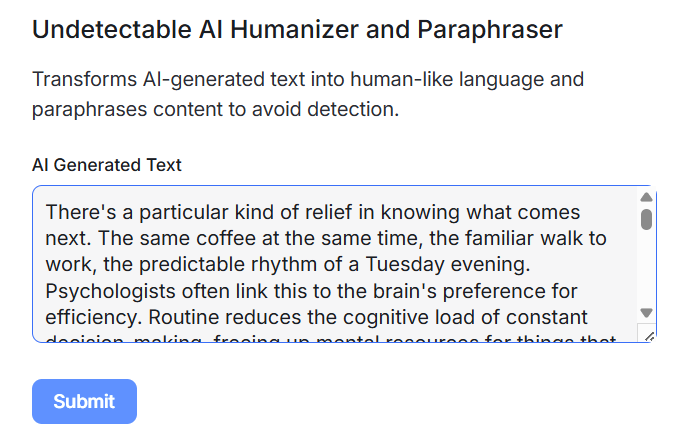 HyperWrite AI humanizer.