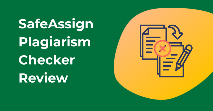 Featured image of the blog titled "SafeAssign Plagiarism Checker Review".