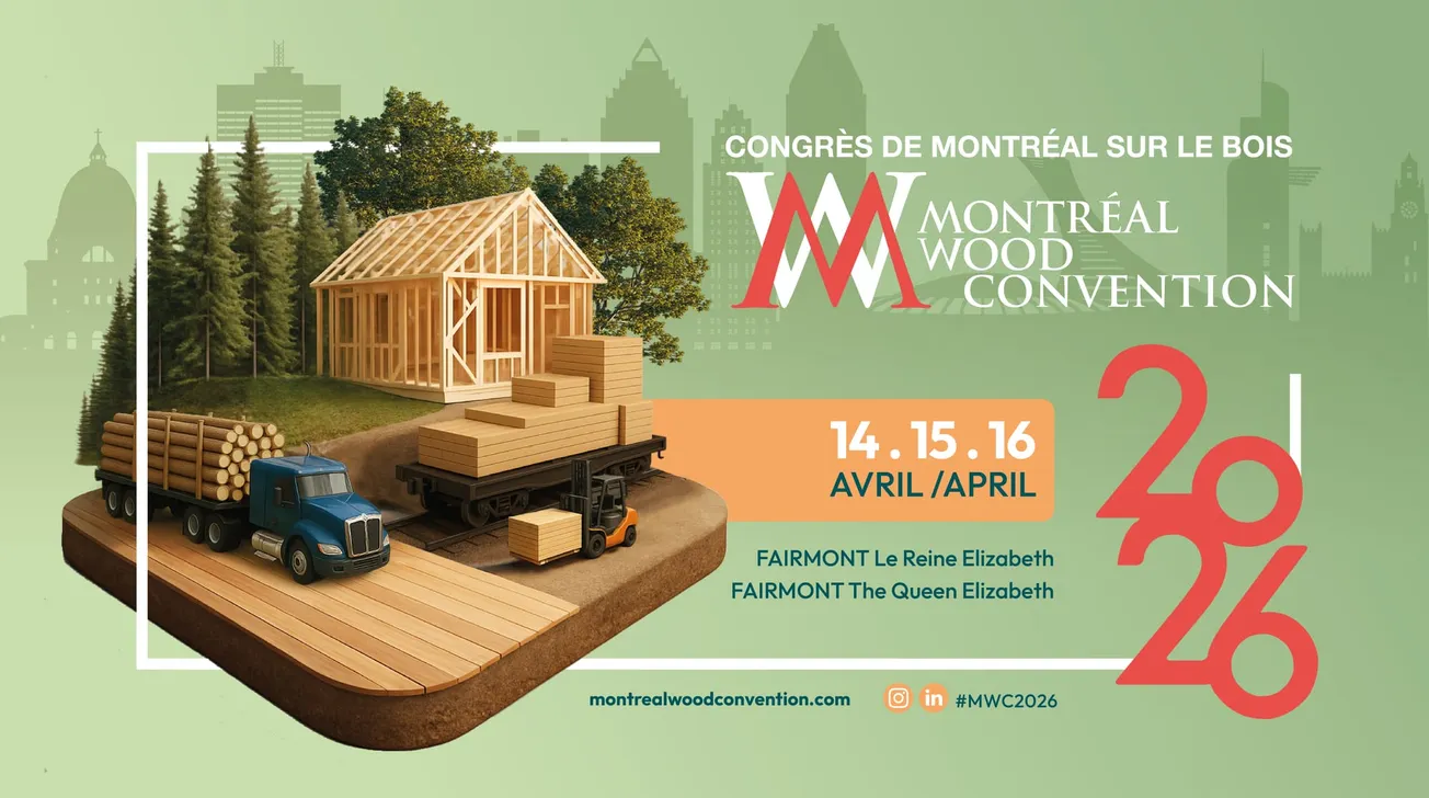 Montréal Wood Convention 2026 to Spotlight Wood Industry Trends, Trade and Market Outlook