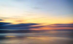 Winter west coast sunset