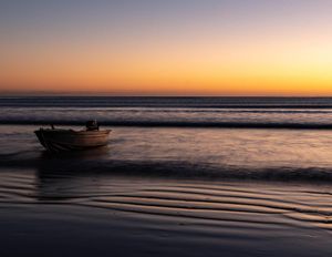 Fisherman's dinghy at dawn