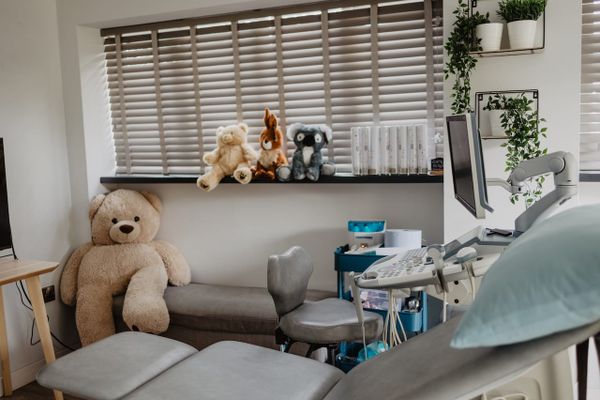 The Sneak-A-Peek Ultrasound clinic in Barnstaple as an example of where parents might have their first ultrasound scan.