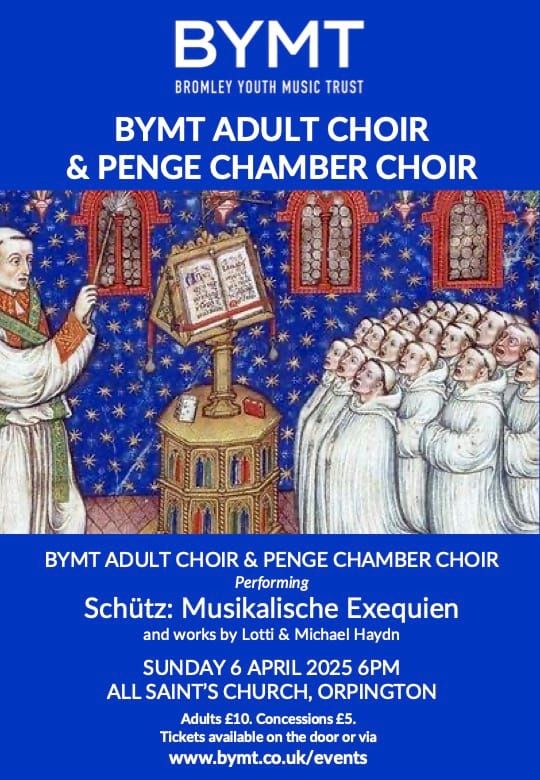 Concert flyer - Schutz, Michael Haydn, Lotti