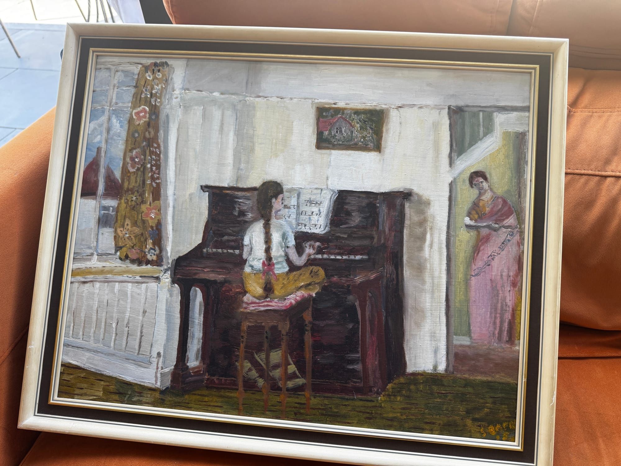 What do I do with my mum's paintings?