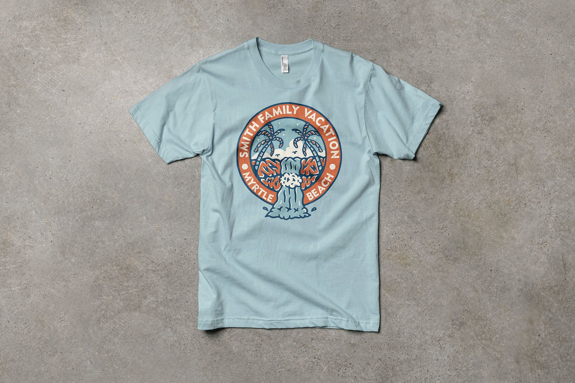 Flatlay image of American Apparel Fine Jersey T-Shirt.