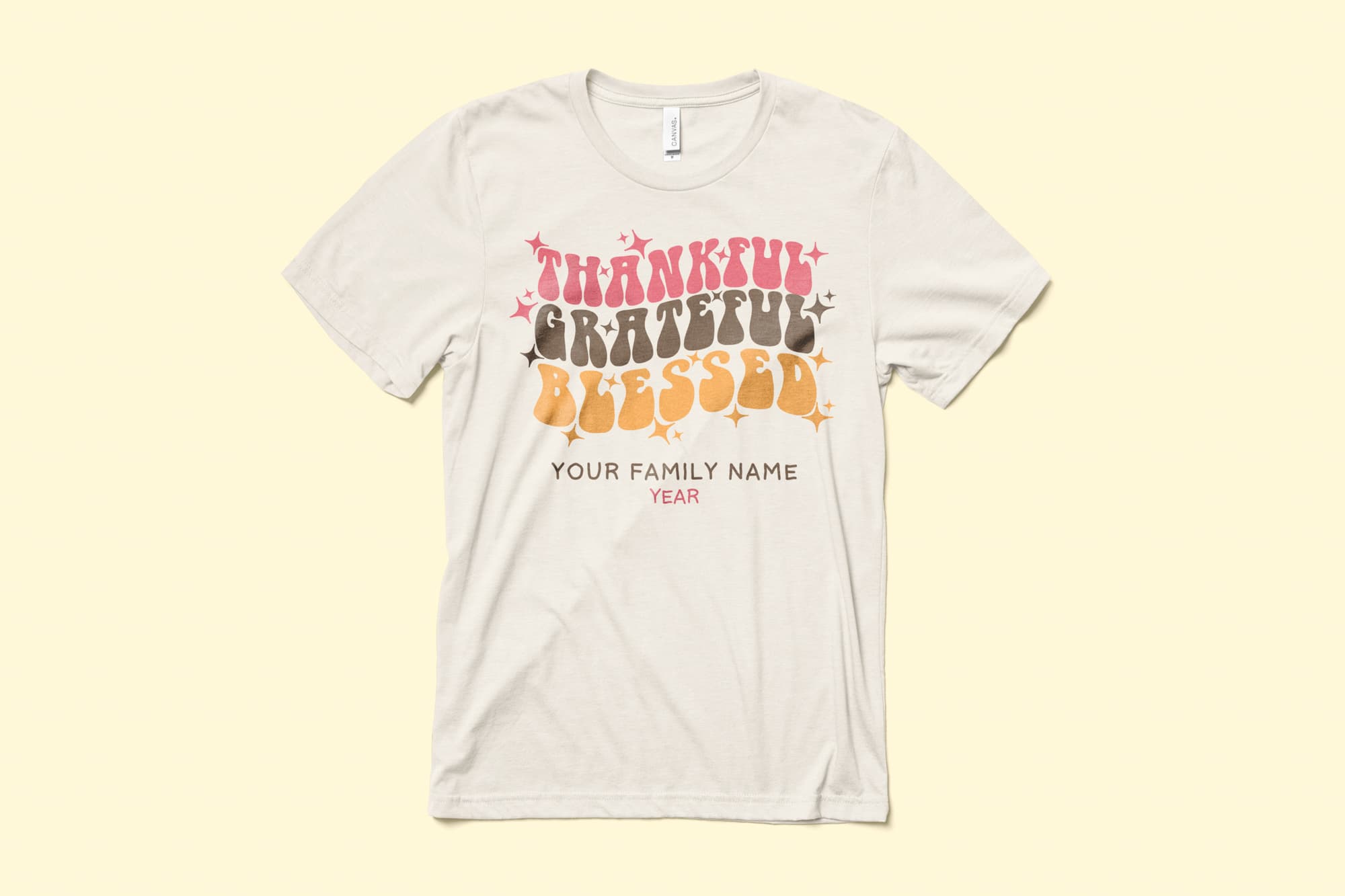 Image of a customizable motivational thanksgiving design.