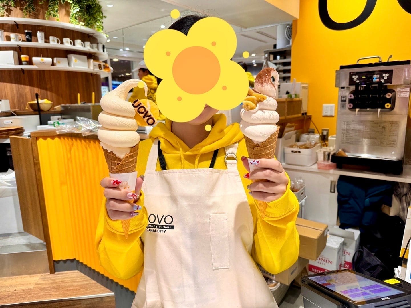 旅行途中品尝的冰淇淋
