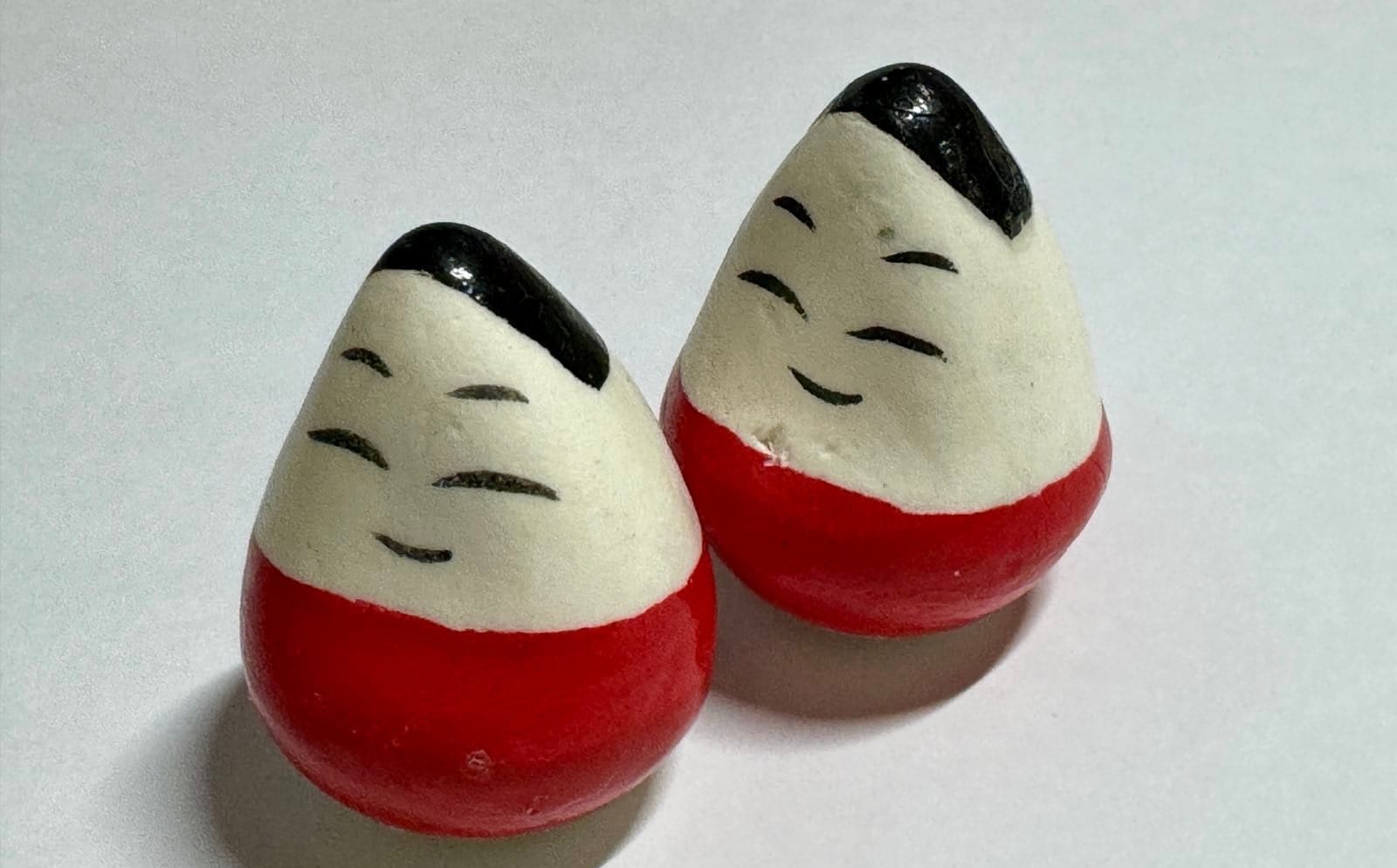 亲手绘制的会津不倒翁小法师
