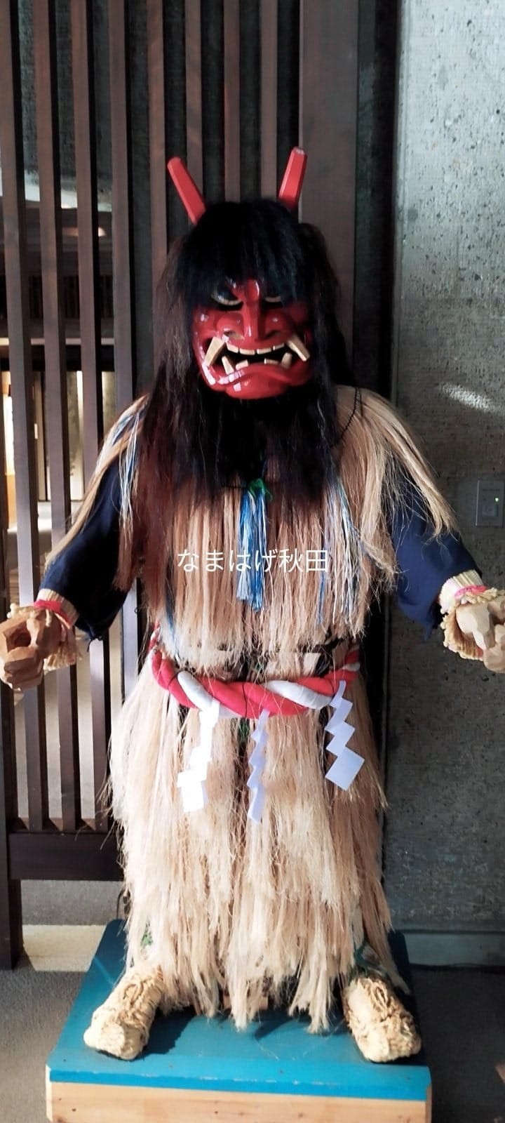 馆内的红面生剥鬼展示