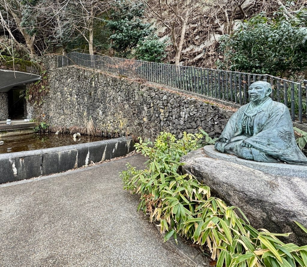 有马温泉广场里的丰臣秀吉坐像