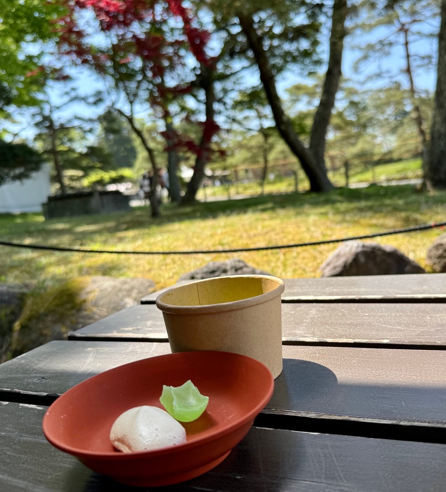 这次在茶席品尝的抹茶与日式点心