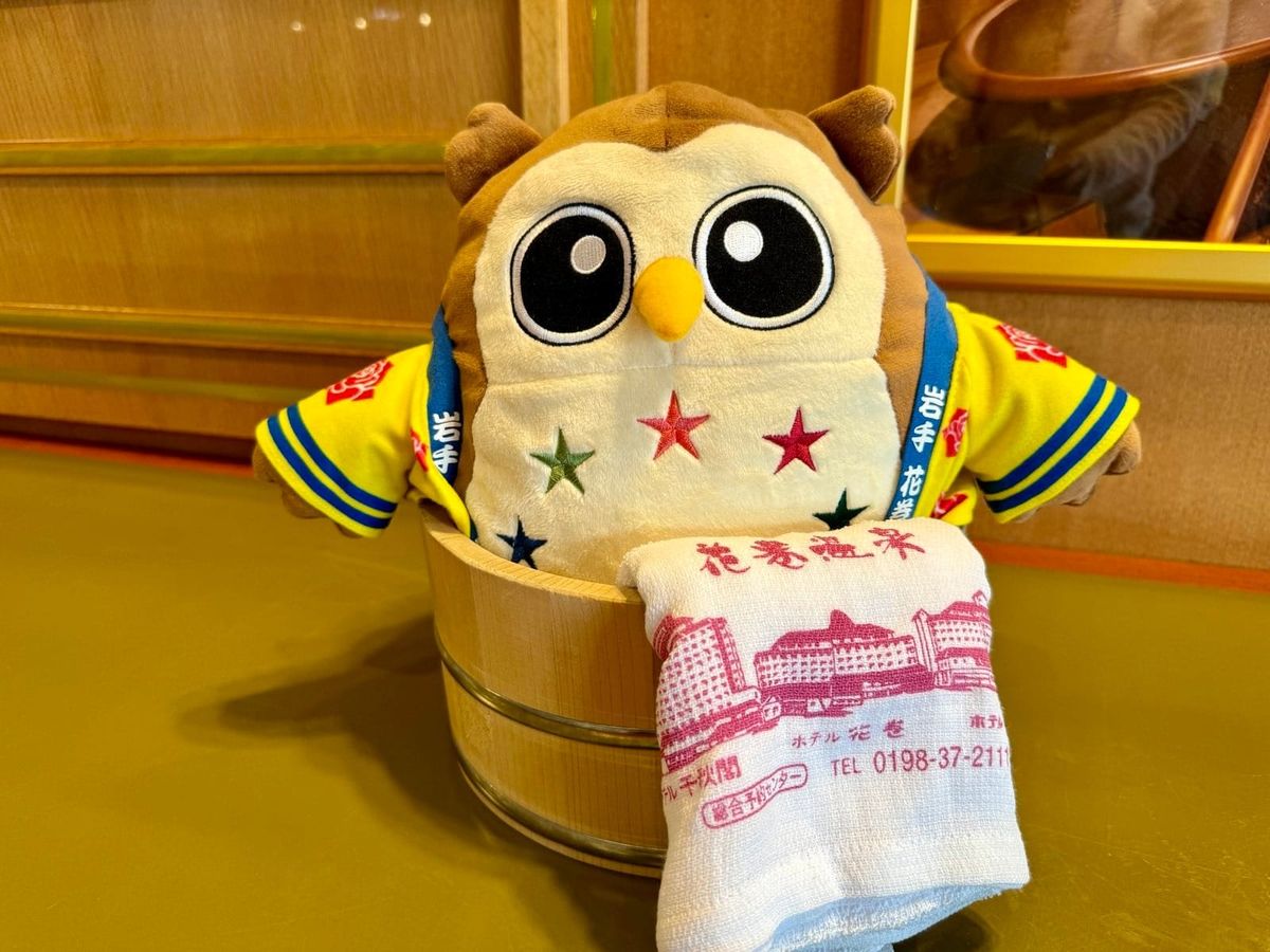 花卷旅行中见到的猫头鹰玩偶