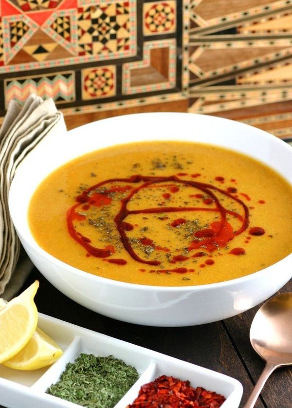 Turkish red lentil soup
