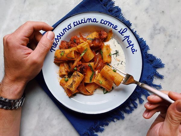 Rigatoni with Sausage Fennel Ragù