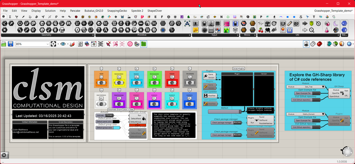 Grasshopper Template