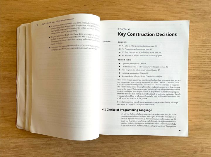 Key Construction Decisions