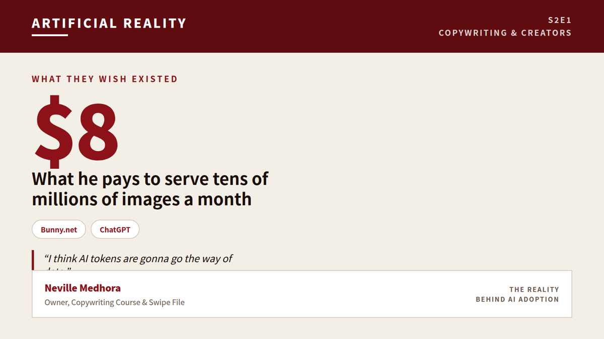Why token costs will stop mattering, from a man who pays $8 for 10 million images