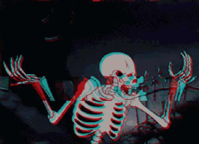 An animated skeleton