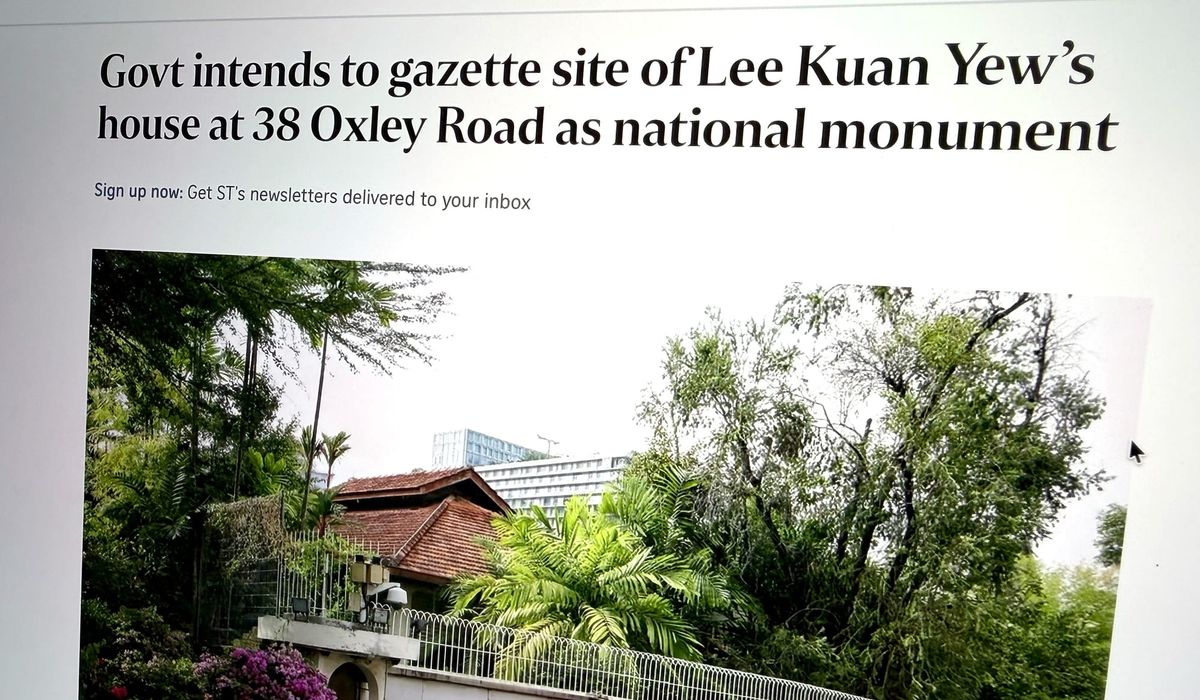 Preservation of LKY’s 38 Oxley Rd. house serves the opposition far more than the PAP Feature image