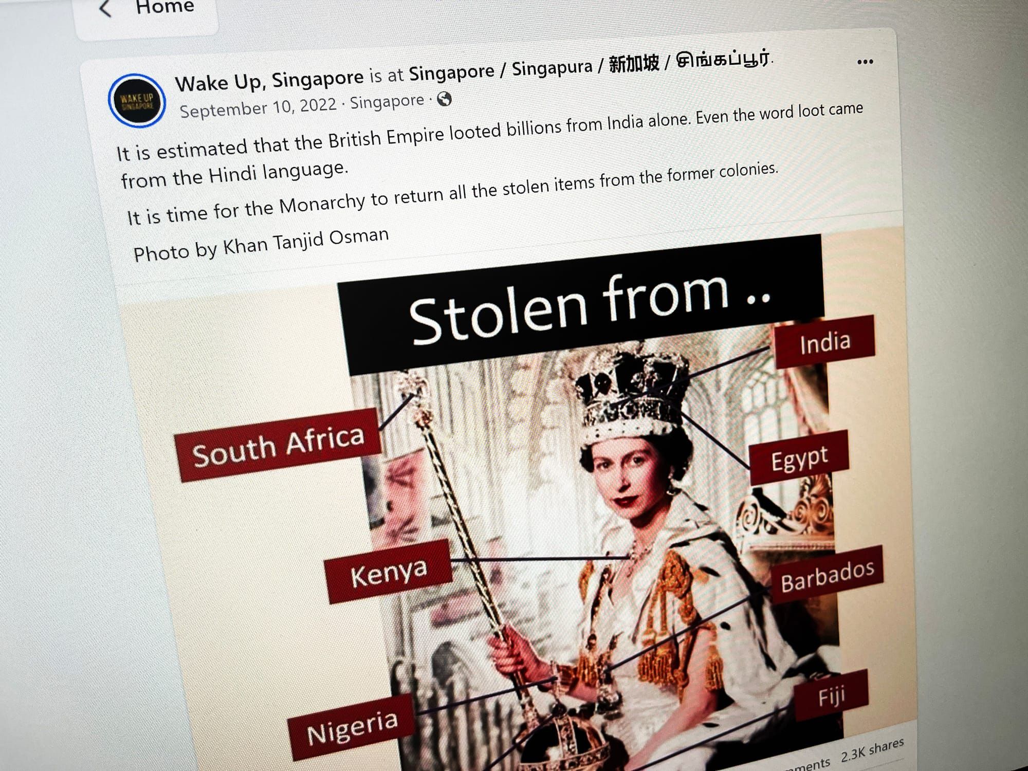 Wake Up, Singapore... and learn some history Post image
