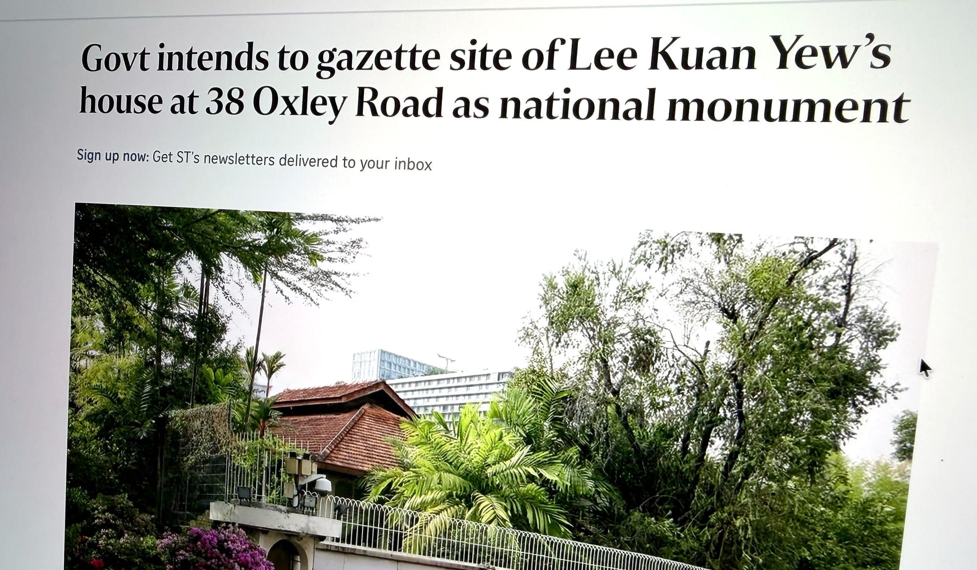 Preservation of LKY’s 38 Oxley Rd. house serves the opposition far more than the PAP Post image