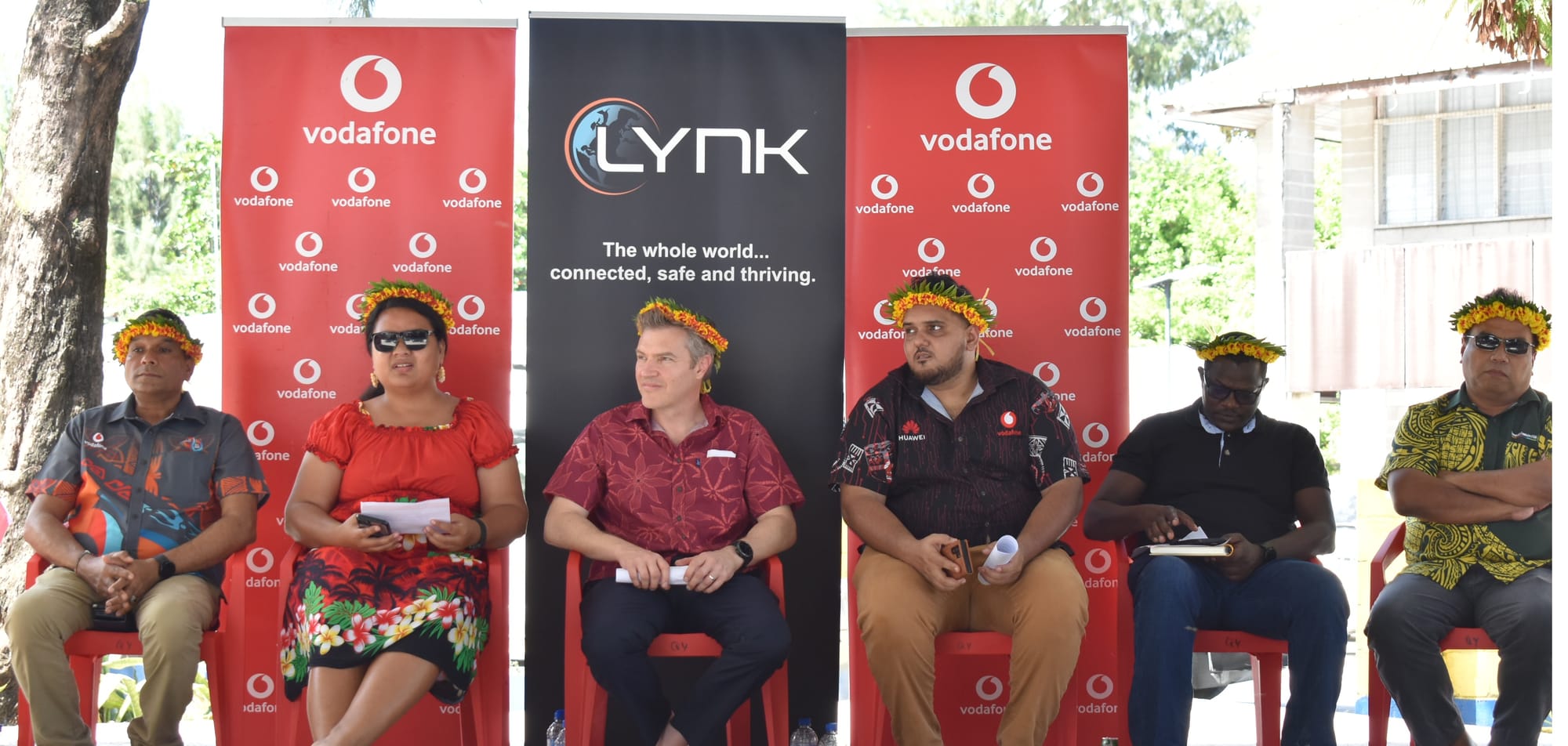 Lynk Global launch function in Kiribati.