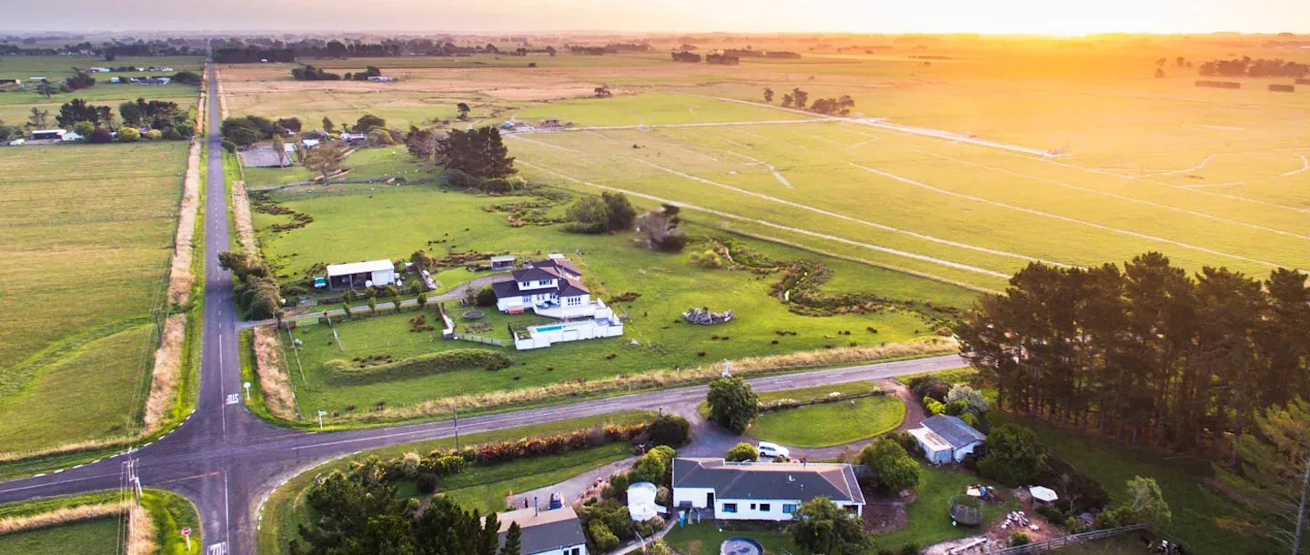 Chorus co-funded fibre build.