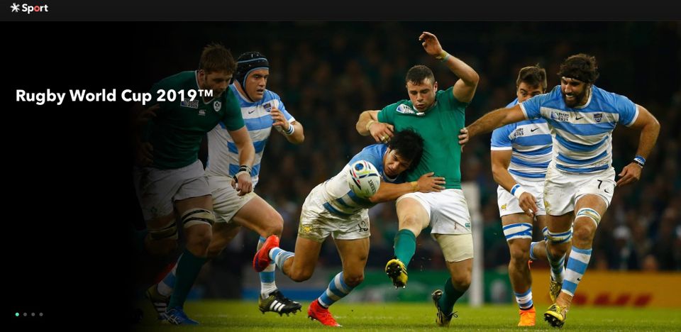 Spark Rugby World Cup coverage.