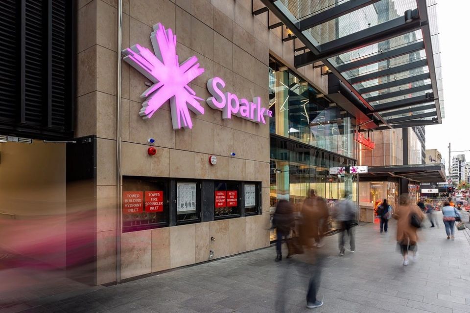 Spark's flagship Commercial Bay store in Auckland.