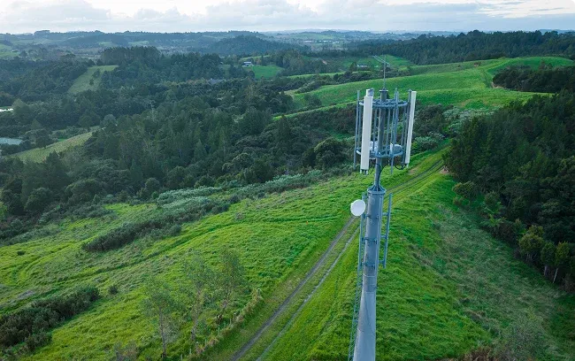 Rural mobile tower, New Zealand. 