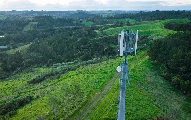 Rural cell tower - New Zealand. 