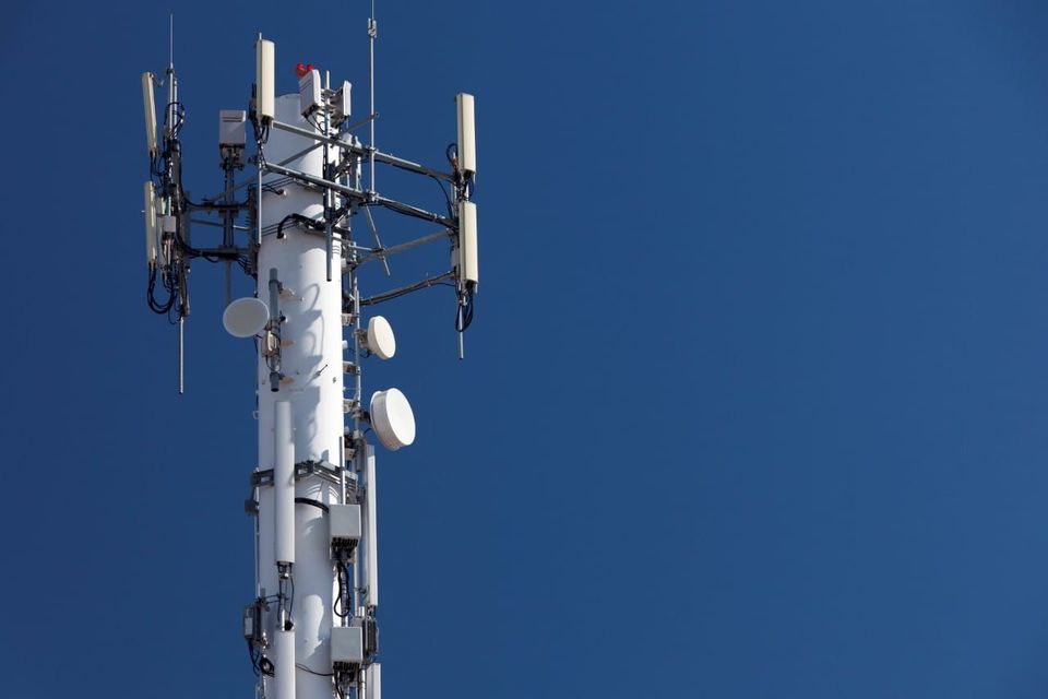 Spark 5G cell tower. 